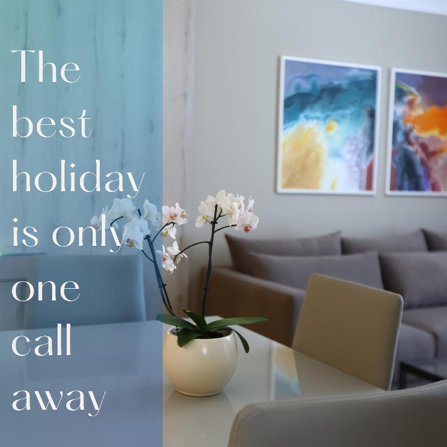 Blissful Apartments Sarande Bagian luar foto