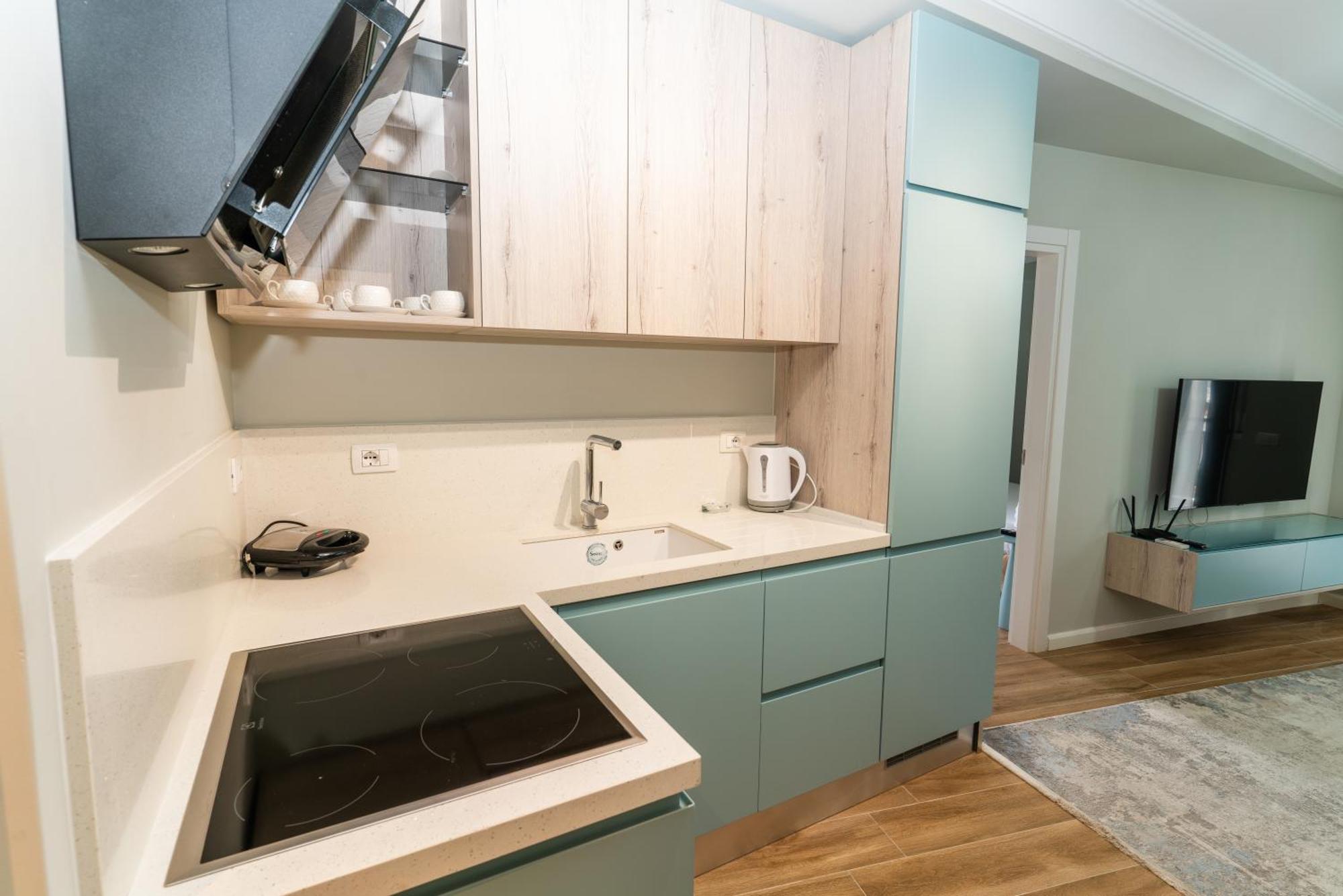 Blissful Apartments Sarande Bagian luar foto