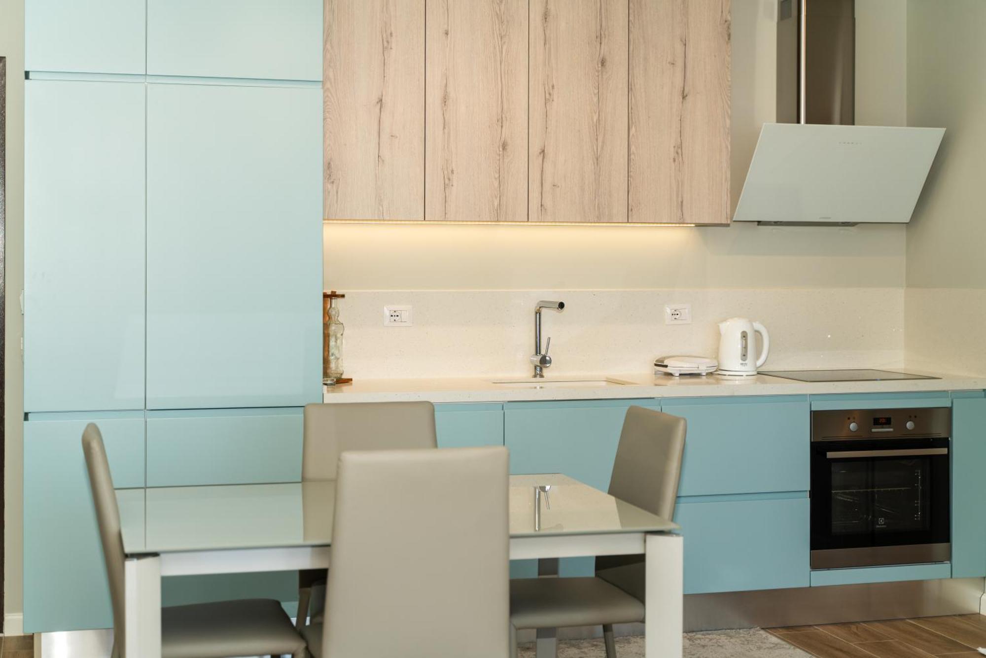 Blissful Apartments Sarande Bagian luar foto